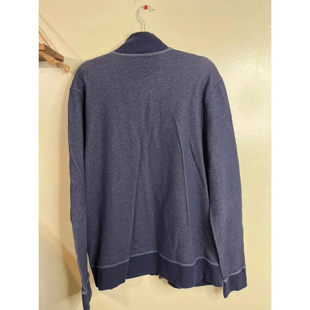 Banana Republic TEXTURED KNIT BOMBER Zip Up JACKET, pockets, size extra large